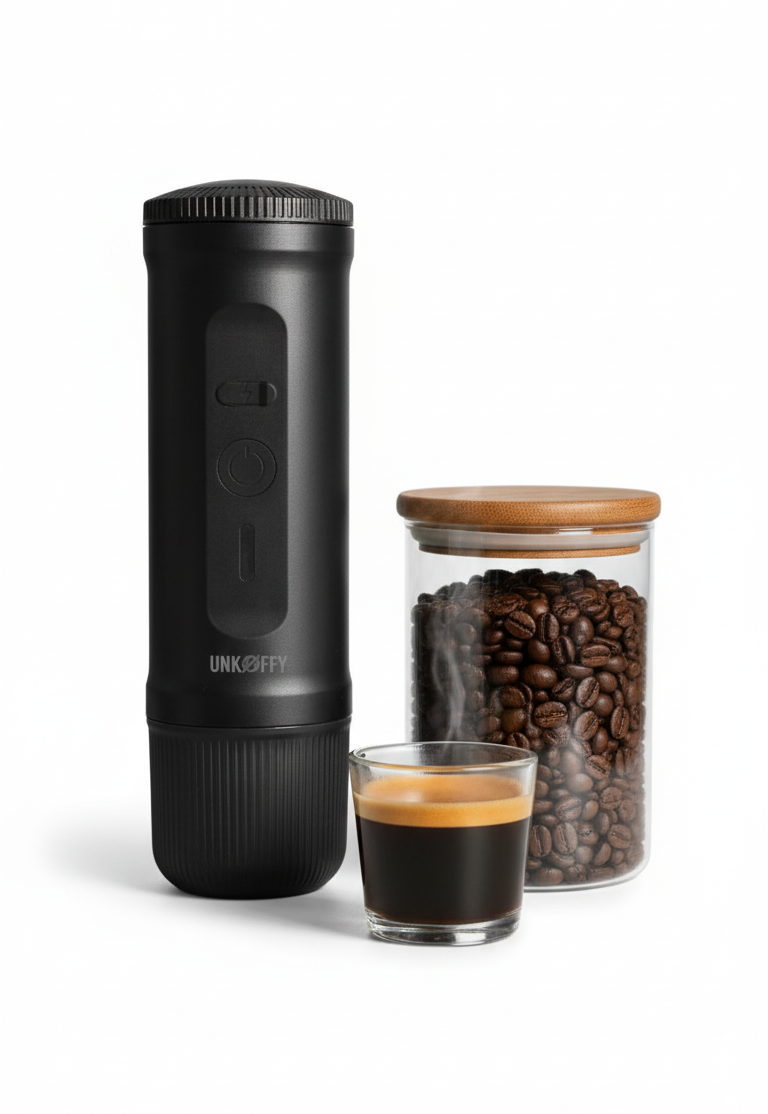 Maquina de Espresso Portátil Negra