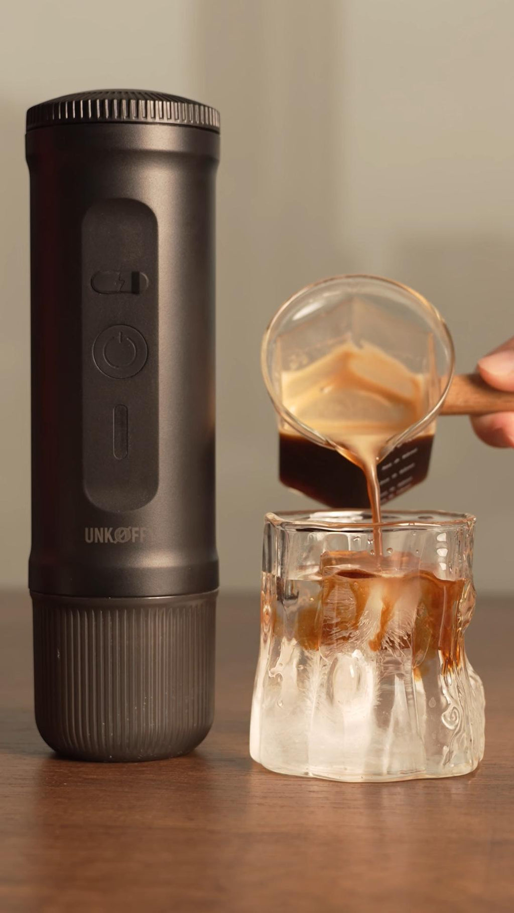 Máquina de Espresso Portátil Negra