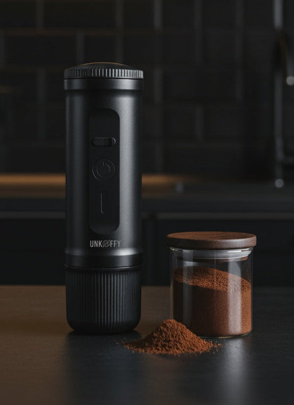 Maquina de Espresso Portátil Negra