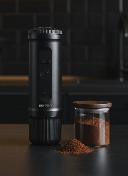 Maquina de Espresso Portátil Negra